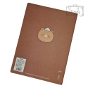 Zeszyt Notatnik Bear B5 Notebook Miś Brąz Wzór 2 tyłem