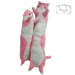 Maskotka Pluszak Kotek Różowo Biały Pluszowy 150CM