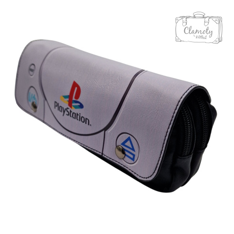 Piórnik Szkolny Retro Playstation One Classic Szary