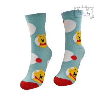 Skarpetki Błękitne Kubuś Puchatek Damskie 36-40