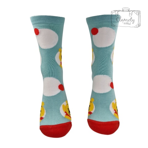 Skarpetki Błękitne Kubuś Puchatek Damskie 36-40