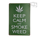 Tabliczka Ozdobna Blacha Keep Calm And Smoke Weed