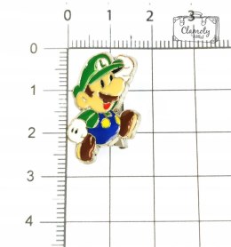 Przypinka Pin Super Mario Luigi Zielony