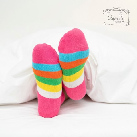 Skarpetki Biało-Czarna Kratka Damskie Stopki 36-40