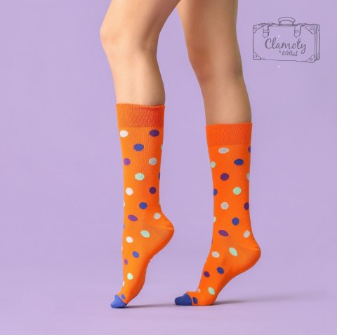 Skarpetki Biało-Czarna Kratka Damskie Stopki 36-40