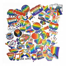 Wlepki Naklejki Sticker Bomb Tęczowe Kolorowe LGBT 156