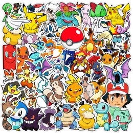 Zestaw Naklejek StickerBomb Pokemon Ash Ketchum n1