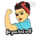 Przypinka Metal Girl Be Your Best Self Pin