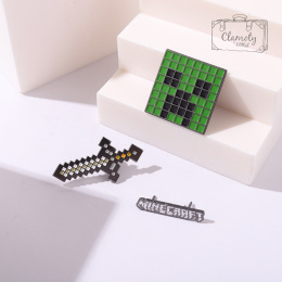 Przypinka Metalowa Minecraft Miecz Sword Pin