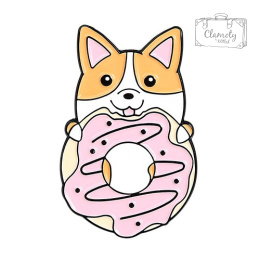 Przypinka Metalowa Pin Lisek Donat Fox Donut