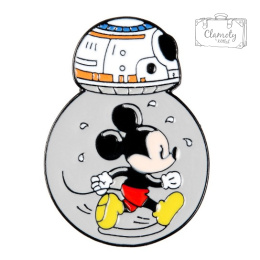 Przypinka Metalowa Mickey Mouse in BB-8 Star Wars