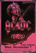 Tablica Ozdobna Blacha AC DC Koncert Live Retro Vintage