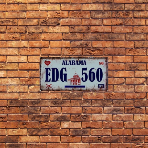 Tablica Ozdobna Blacha Alabama EDG 560 Retro Vintage