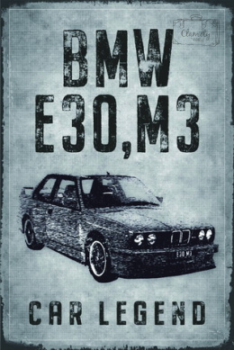 Tablica Ozdobna Blacha BMW E30 M3 Retro Vintage