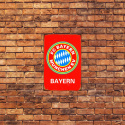 Tablica Ozdobna Blacha F.C. Bayern Munchen Retro Vintage