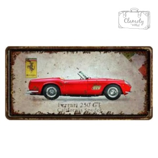 Tablica Ozdobna Blacha Ferrari 250GT Retro Vintage