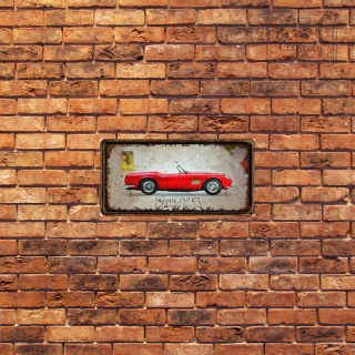 Tablica Ozdobna Blacha Ferrari 250GT Retro Vintage