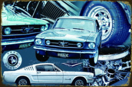 Tablica Ozdobna Blacha Ford Mustang Muscle Car Retro Vintage