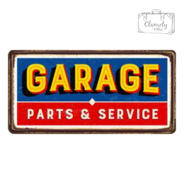 Tablica Ozdobna Blacha Garage Part&Service Retro Vintage