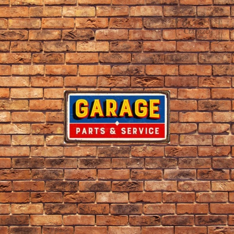 Tablica Ozdobna Blacha Garage Part&Service Retro Vintage