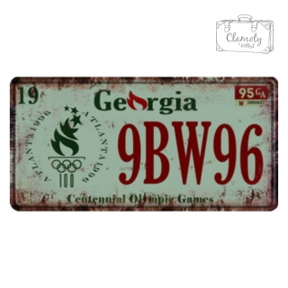 Tablica Ozdobna Blacha Georgia 9BW96 Retro Vintage