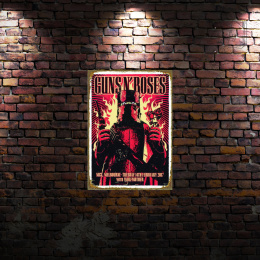 Tablica Ozdobna Blacha Guns N' Roses American Band Retro Vintage