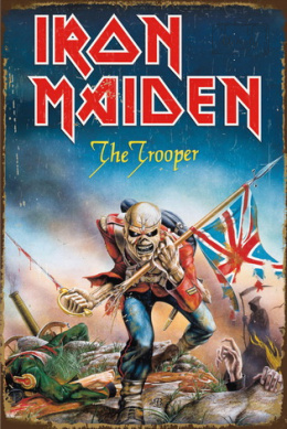 Tablica Ozdobna Blacha Iron Maiden British Band Retro Vintage