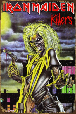 Tablica Ozdobna Blacha Iron Maiden Killers Retro Vintage