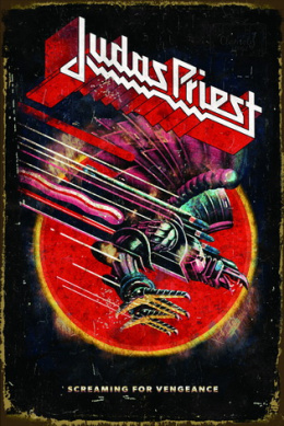 Tablica Ozdobna Blacha Judas Priest Heavy Metal Band Retro Vintage