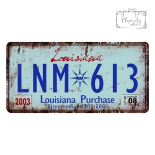 Tablica Ozdobna Blacha Louisiana Purchase LNM 613 Retro Vintage