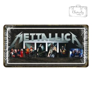 Tablica Ozdobna Blacha Metallica Band Retro Vintage