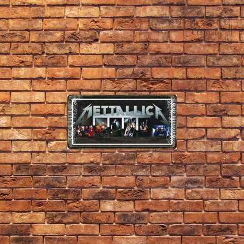 Tablica Ozdobna Blacha Metallica Band Retro Vintage