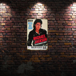 Tablica Ozdobna Blacha Michael Jackson Koncert Retro Vintage
