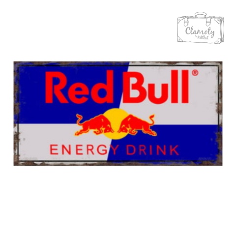 Tablica Ozdobna Blacha Red Bull Energy Drink Retro Vintage