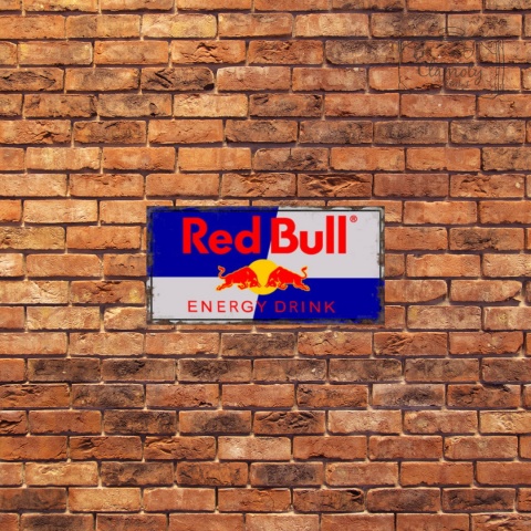 Tablica Ozdobna Blacha Red Bull Energy Drink Retro Vintage