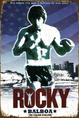 Tablica Ozdobna Blacha Rocky Balboa Boxer Retro Vintage