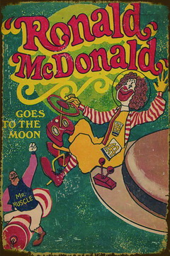 Tablica Ozdobna Blacha Ronald McDonald Old Reklama Retro Vintage