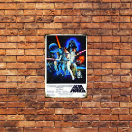 Tablica Ozdobna Blacha Star Wars George Lucas Retro Vintage
