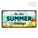 Tablica Ozdobna Blacha The Best Summer Holidays Retro Vintage