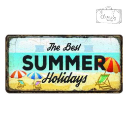 Tablica Ozdobna Blacha The Best Summer Holidays Retro Vintage