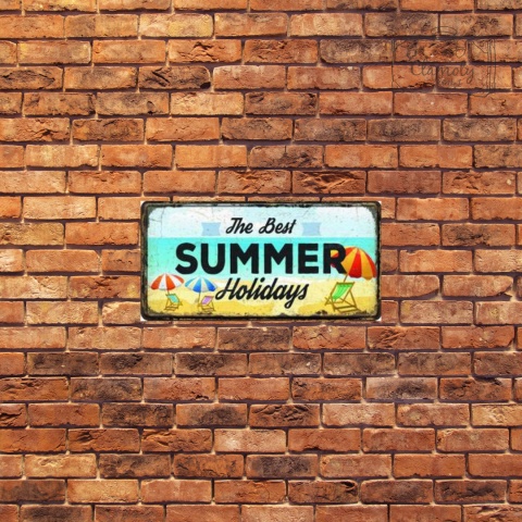 Tablica Ozdobna Blacha The Best Summer Holidays Retro Vintage