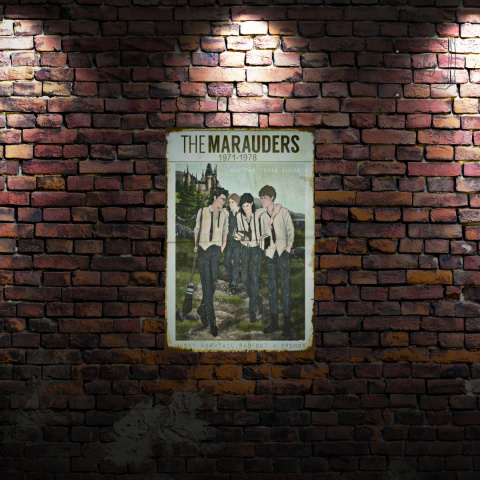 Tablica Ozdobna Blacha The Marauders Harry Potter Retro Vintage Tablica Ozdobna Blacha The Marauders Harry Potter Retro Vintage