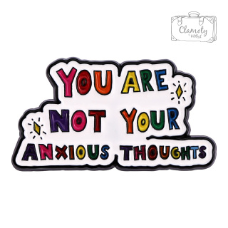 Metalowa Przypinka Napis Not Your