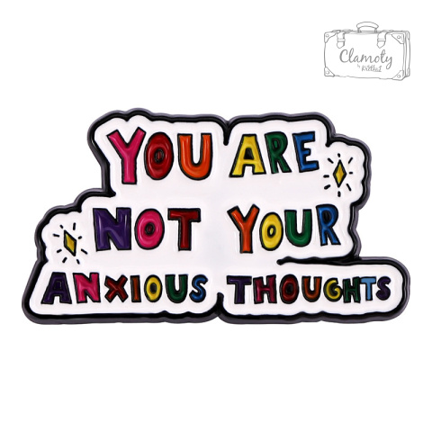 Metalowa Przypinka Napis Not Your