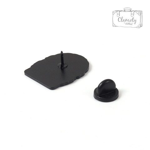 Metalowa Przypinka Płuca Z Kwiatami