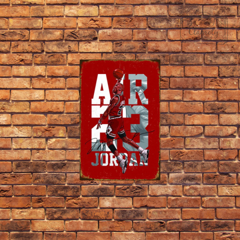 Tablica Ozdobna Blacha Air 23 Jordan Michael Jordan Retro Vintage