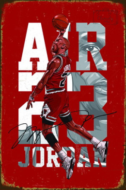 Tablica Ozdobna Blacha Air 23 Jordan Michael Jordan Retro Vintage