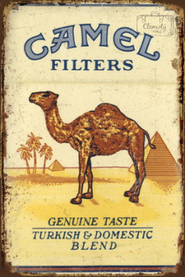 Tablica Ozdobna Blacha Camel Wielbłąd Papierosy Retro Vintage