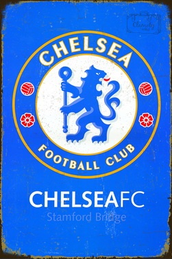 Tablica Ozdobna Blacha Chelsea Football Club Retro Vintage