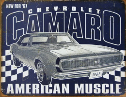 Tablica Ozdobna Blacha Chervrolet Camaro American Muscle Retro Vintage
